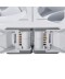 PHANTEKS - Kit 3 Ventole D30 D-RGB PWM Reverse Airflow White 120mm