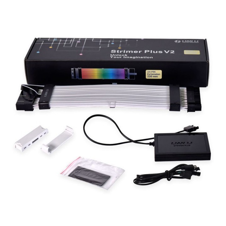 LIAN LI - Strimer Plus V2 24 Pin Cavo con illuminazione RGB x Scheda Madre