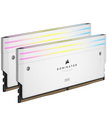 CORSAIR - 32GB Kit Dominator Titanium White RGB DDR5-6400 XMP CL32 (2x16GB)