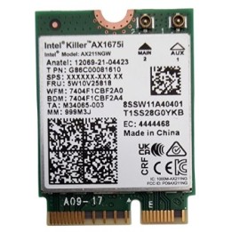 INTEL - Killer AX1675 WiFi 6E Gaming + Bluetooth 5.3 M.2
