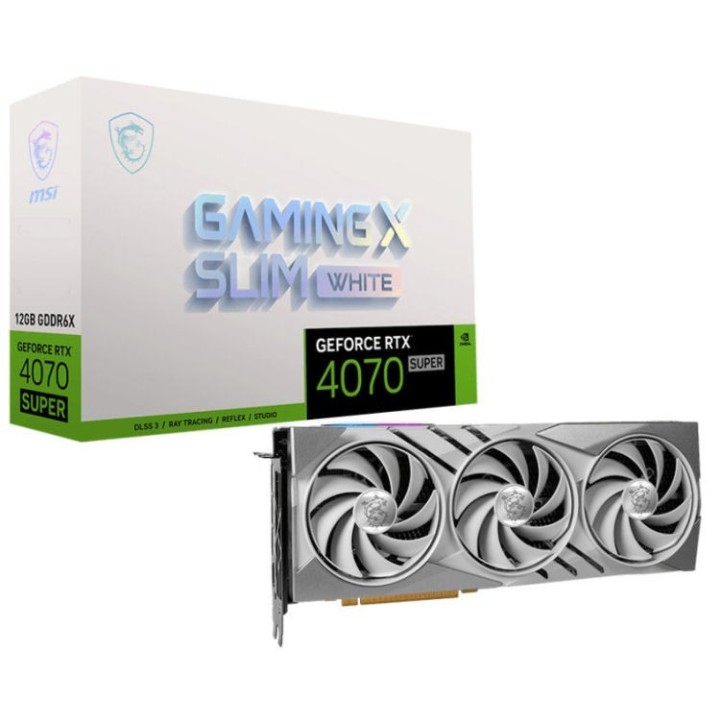 MSI - RTX 4070 Super Gaming X Slim 12GB White DLSS 3