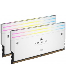 CORSAIR - 64GB Kit Dominator Titanium White RGB DDR5-6400 XMP CL32 (2x32GB)