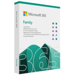 MICROSOFT - Office 365 Family per 6 persone - licenza 1 anno