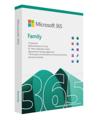 MICROSOFT - Office 365 Family per 6 persone - licenza 1 anno