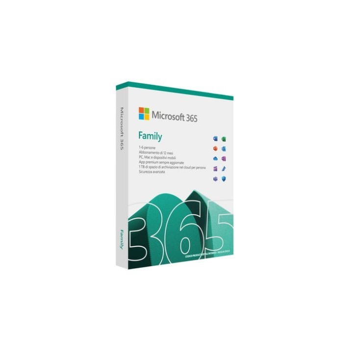 MICROSOFT - Office 365 Family per 6 persone - licenza 1 anno
