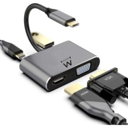 EWENT - Docking Station USB-C HDMI 4K - VGA - USB 3.0