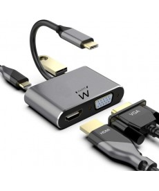 EWENT - Docking Station USB-C HDMI 4K - VGA - USB 3.0