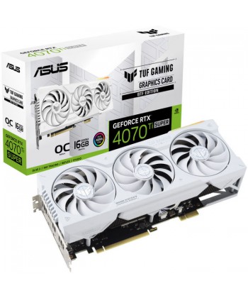 ASUS - RTX 4070 Ti Super TUF OC BTF White 16GB DLSS 3
