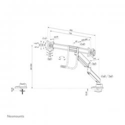 Neomounts - SUPPORTO DA TAVOLO DS75-450BL2