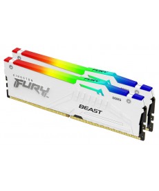 KINGSTON - 64GB Kit DDR5-5600 Fury Beast White RGB XMP CL40 (2x32GB)
