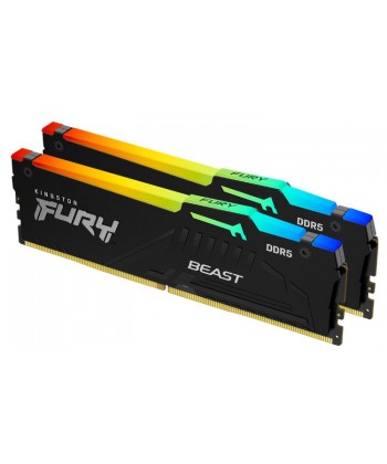 KINGSTON - 64GB Kit DDR5-6000 Fury Beast RGB XMP CL30 (2x32GB)