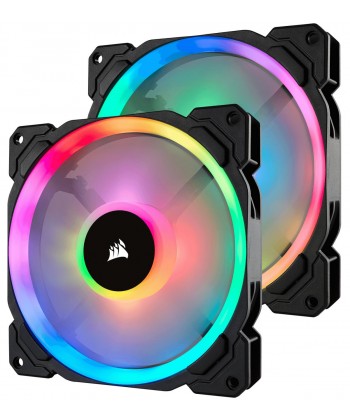 CORSAIR - Kit 2 x LL140 Ventola Led RGB 140mm PWM + controller Lighting Node Pro