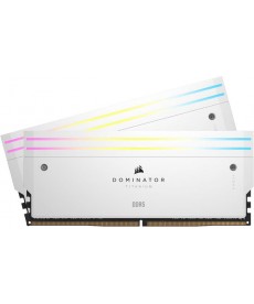 CORSAIR - 32GB Kit Dominator Titanium White RGB DDR5-7200 XMP CL34 (2x16GB)