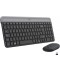 LOGITECH - MK470 Tastiera + Mouse Black Wireless