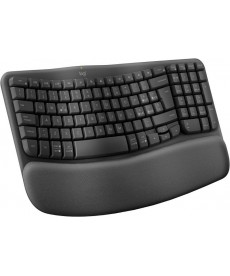 LOGITECH - Wave Keys Tastiera ergonomica Wireless + Bluetooth 