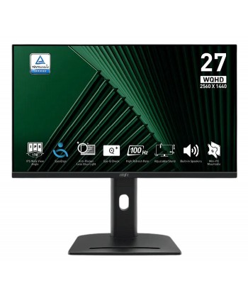 MSI - MP275QPG 27" WQHD IPS 100Hz HDMI DisplayPort - 4ms Pivot Audio