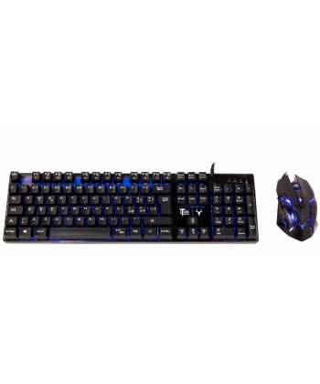 ITEK - Taurus T15M1 Kit Tastiera retroilluminata mouse Gaming 2400DPI