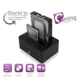 EWENT - DOCKING STATION 2 BAY USB 3.1
