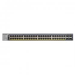 PROSAFE SMART PRO SWITCH GIGABIT POE+ A 48 PORTE 10/100/1000MBIT RJ45 POE+ CON BUDGET POE DI 380W E 4 SLOT PER MODULI GIGABIT SF