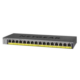 SWITCH UNMANAGED GIGABIT A 16 PORTE 10/100/1000MBPS TUTTE POE+ -      BUDGET POE DI DEFAULT DI 76W ? BUDGET POE FLESSIBILE TRAMI