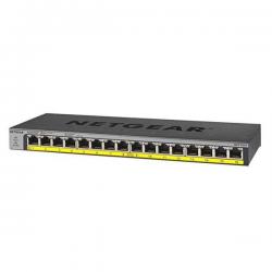 SWITCH UNMANAGED GIGABIT A 16 PORTE 10/100/1000MBPS TUTTE POE+ - BUDGET POE DI DEFAULT DI 76W ? BUDGET POE FLESSIBILE TRAMI