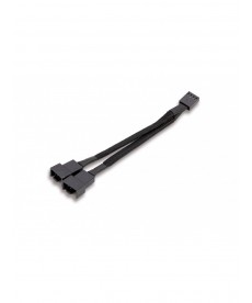 ITEK - Cavo alimentazione Sleevato Splitter per 2 ventole PWM, 100mm, Rosso
