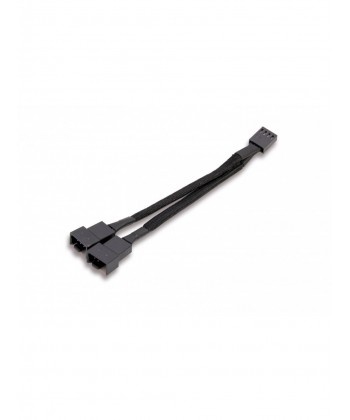 ITEK - Cavo alimentazione Sleevato Splitter per 2 ventole PWM, 100mm, Rosso