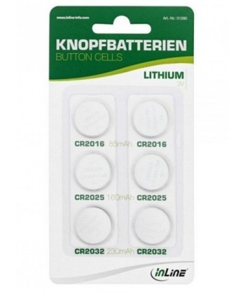NO BRAND - BATTERIA KIT 2 x CR2016 2 x CR2025 2 x CR2032