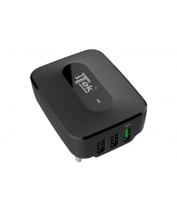 ITEK - Alimentatore USB 3 Porte - 2 USB Smart + 1 USBQC 3.0 25W ricarica rapida
