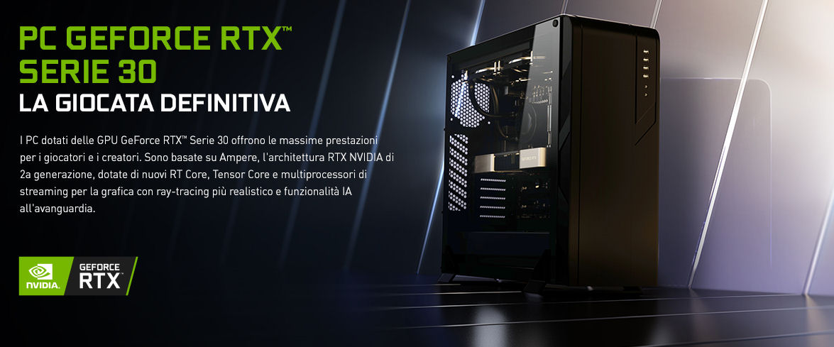 PC da gaming Nvidia GeForce RTX 30